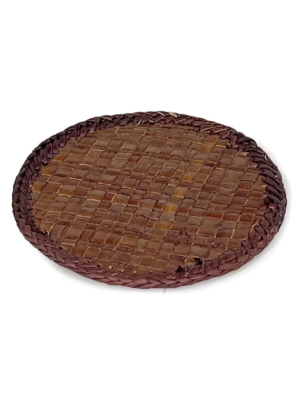 Pier 1 Handwoven Rattan Coasters with Storage Box - 8